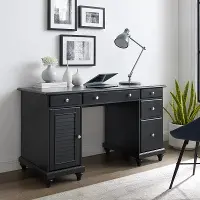 CF6507-BK Black Traditional Computer Desk - Palmetto