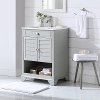 CF7023-GY 24 Inch Gray Bath Vanity With Sink- Lydia