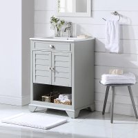 CF7023-GY 24 Inch Gray Bath Vanity With Sink- Lydia