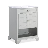 CF7023-GY 24 Inch Gray Bath Vanity With Sink- Lydia-2