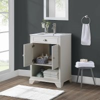 CF7023-WH 24 Inch White Bath Vanity With Sink- Lydia