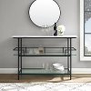 CF4008-MB Faux Marble Bar Matte Black- Aimee
