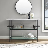 CF4008-MB Faux Marble Bar Matte Black- Aimee