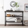 CF6130MB-BR Black Industrial Sofa Table - Madeleine