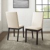 CF501519-SL 2 Piece Upholstered Creme Dining Chairs- Hayden