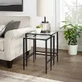 CF1331-MB Ashton Black Nesting Table Set