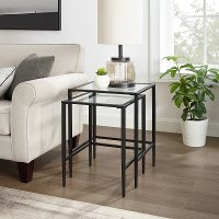 CF1331-MB Black Nesting Table Set - Ashton