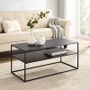 CF1402-MB Black Contemporary Coffee Table - Braxton