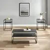 KF14007MB Braxton 3 Piece Black Occasional Table Set