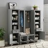 KF33010GY 4 Piece Grey Entryway Set- Tara