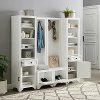 KF33010WH 4 Piece White Entryway Set- Tara