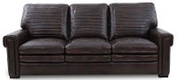 Contemporary Dark Brown Leather Sofa - Travis