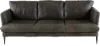 Alicia Gray Leather Sofa
