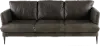 Alicia Gray Leather Sofa