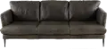 Alicia Gray Leather Sofa