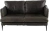 Alicia Gray Leather Loveseat