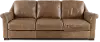Tex Taupe Leather Sofa