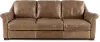 Tex Taupe Leather Sofa