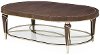 Traditional Hazelnut Oval Coffee Table - Villa Cherie
