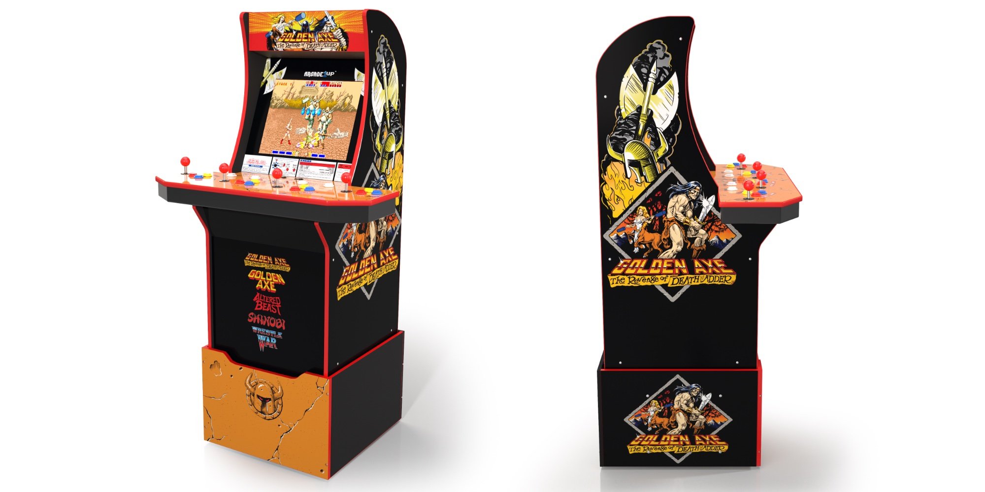 195570001356 Arcade1Up Golden Axe Arcade with Riser-2