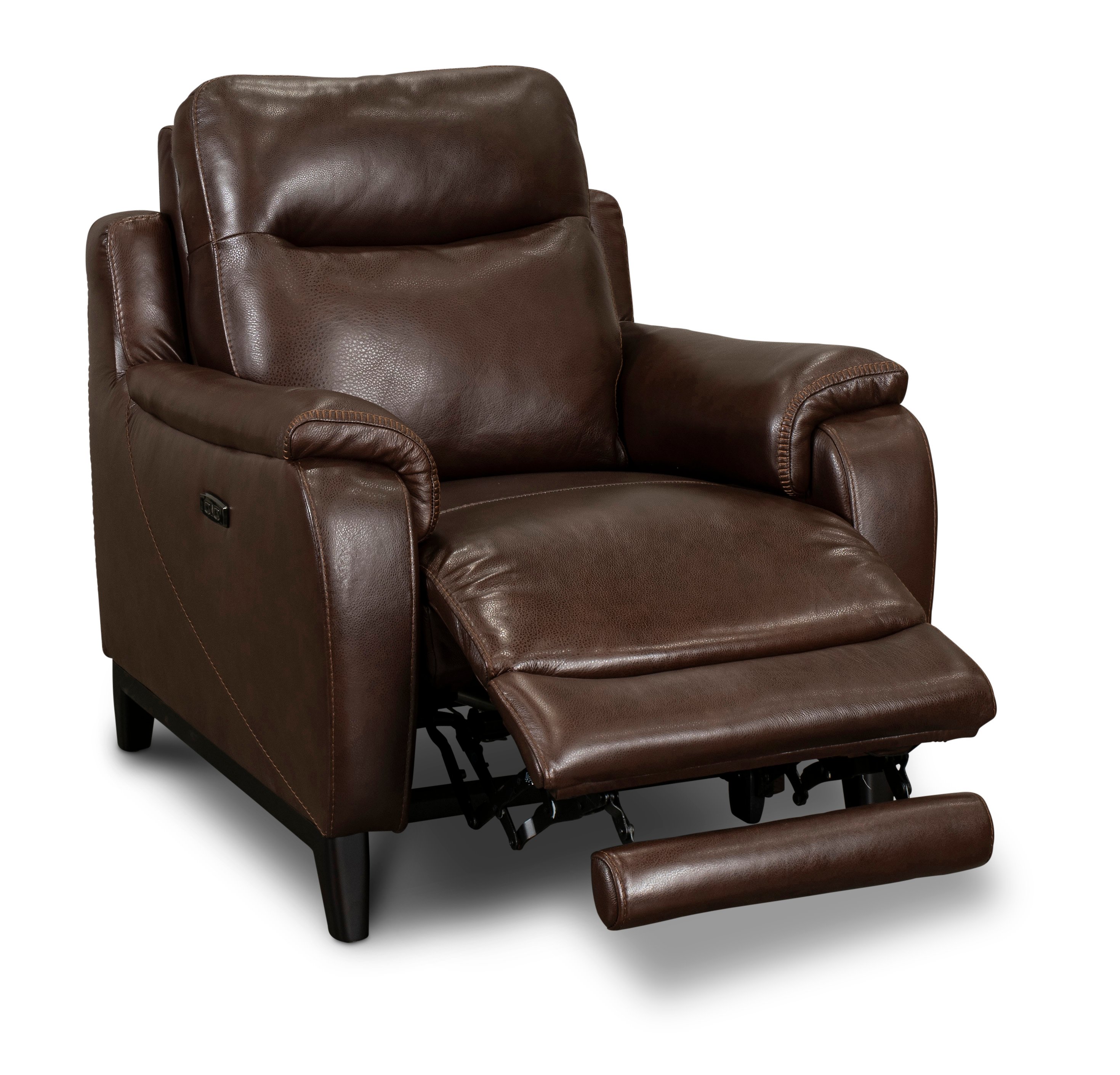 Monterey Brown Leather-Match Power Recliner-1