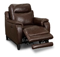 Monterey Brown Leather-Match Power Recliner