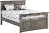 Clearance Fort Rustic Driftwood Full Size Panel Bed