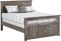 Rustic Driftwood Full Size Panel Bed - Fort-1