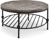 Emery II Round Antique Pine Coffee Table