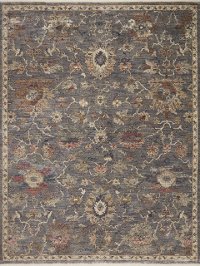 GIA-03 5 x 8 Medium Traditional Silver and Beige Area Rug - Giada