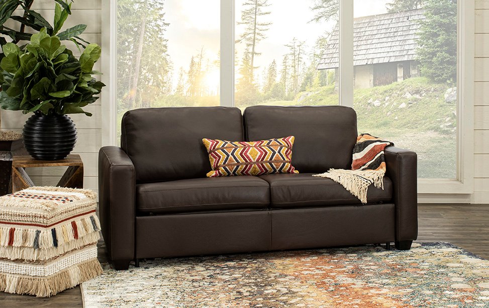 Kildonan Dark Brown Full Sofa Bed-1