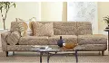 Austin Modern Mocha Brown Left-arm Facing Chaise-Sofa