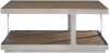 Modern Steel Frame Coffee Table with Oak Top - Belvedere