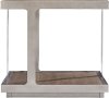 Modern Steel Frame End Table with Oak Top - Belvedere