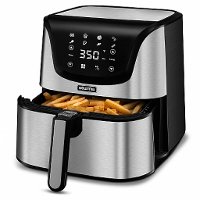 Gourmia Digital Air Fryer with 6 Qt Basket - Stainless Steel-2