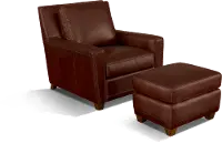 Mendoza Saddle Brown Leather Chair