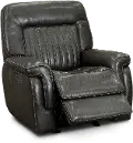 Stampede Charcoal Gray Power Glider Recliner