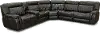 Stampede Charcoal Gray 6 Piece Power Reclining Sectional