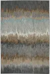 90261-880 Euphoria 8 x 11 Cashel Abyss Blue and Gray Area Rug