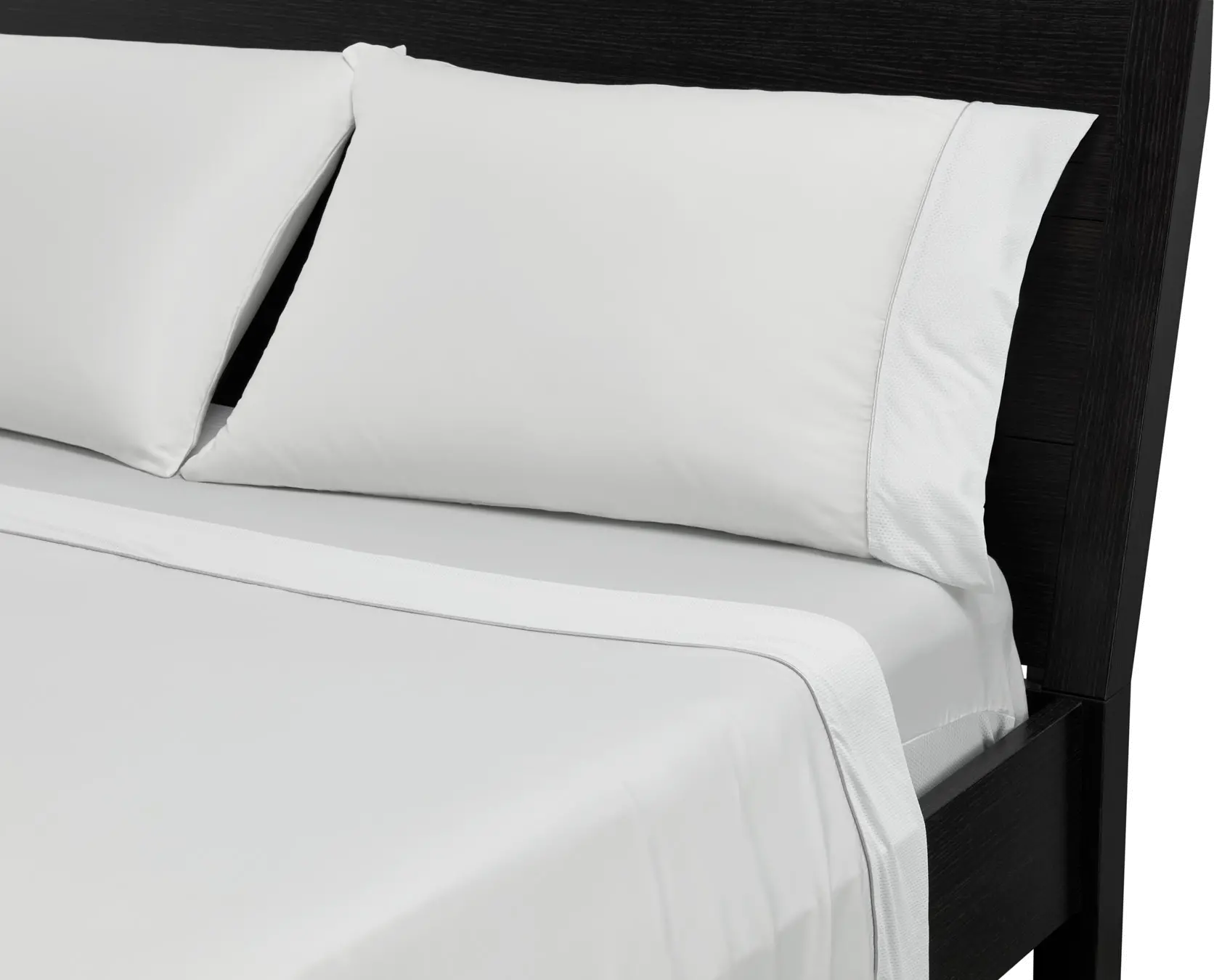BGS11AMWFT Bedgear White Microfiber Twin Bed Sheets-2