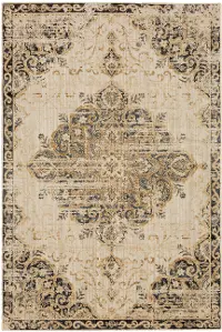 92154-80285 5 x 8 Medium Vesuvius Sand Medallion Area Rug - Alexandria
