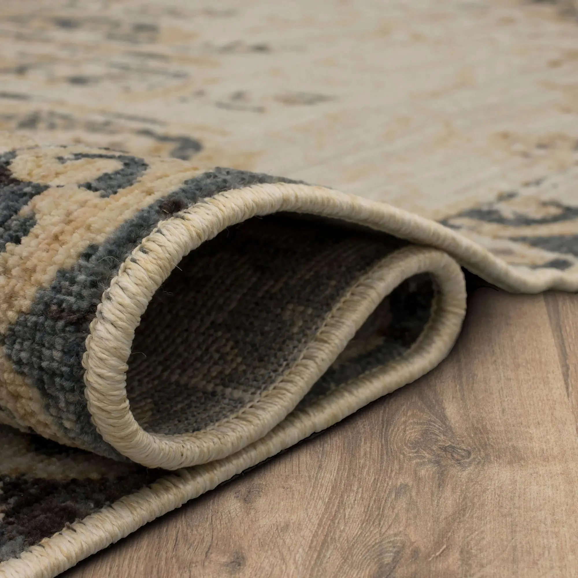 92154-80285 5 x 8 Medium Vesuvius Sand Medallion Area Rug - Alexandria-4