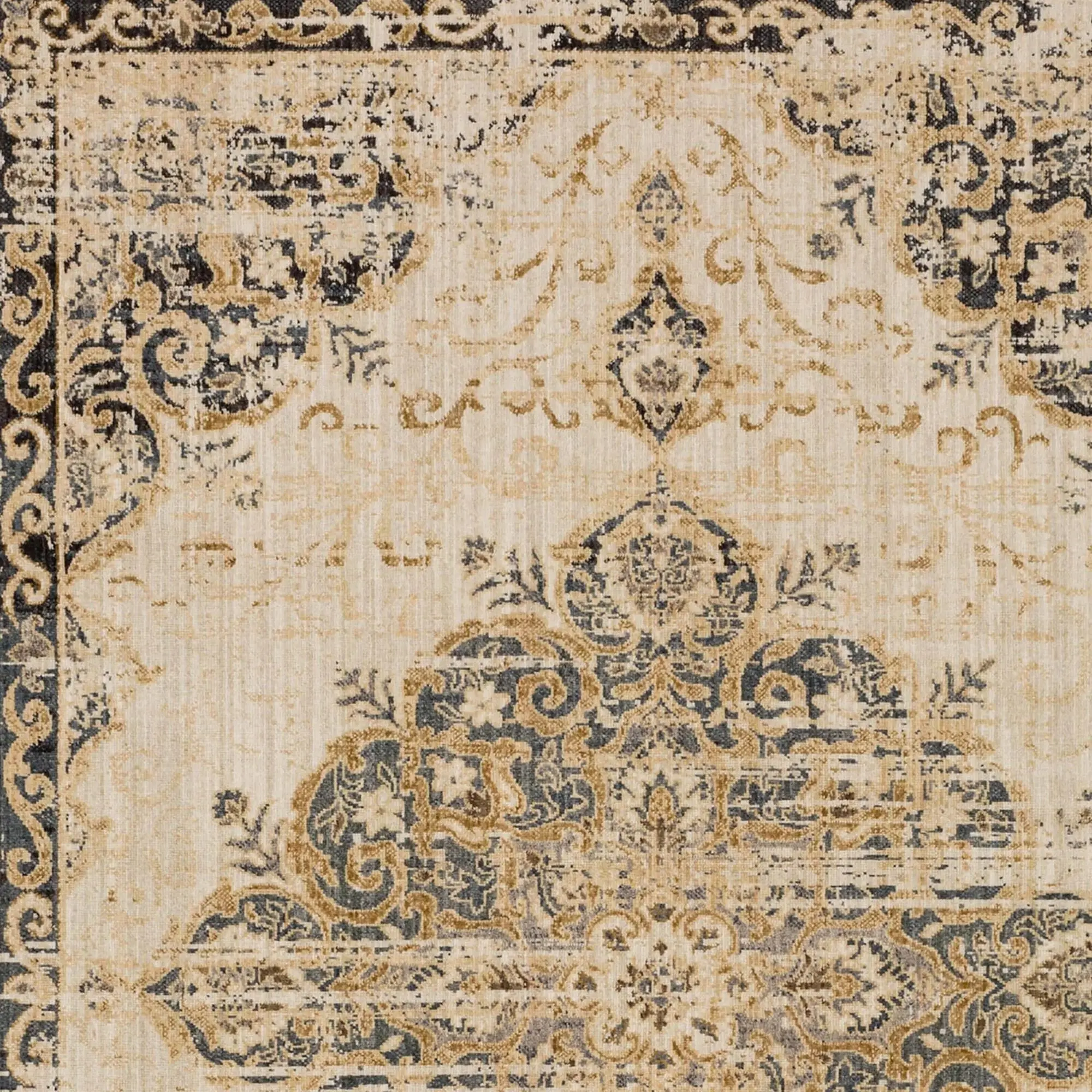92154-80285 5 x 8 Medium Vesuvius Sand Medallion Area Rug - Alexandria-7