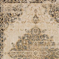 5 x 8 Medium Vesuvius Sand Medallion Area Rug - Alexandria-7