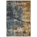 Venice 5 x 8 Contemporary Blue and Gold Area Rug