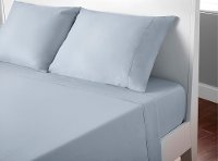 S11TBMQ14 Bedgear Gray Blue Microfiber Queen Bed Sheets-1