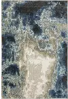 Venice 5 x 8 Abstract Blue and Beige Area Rug