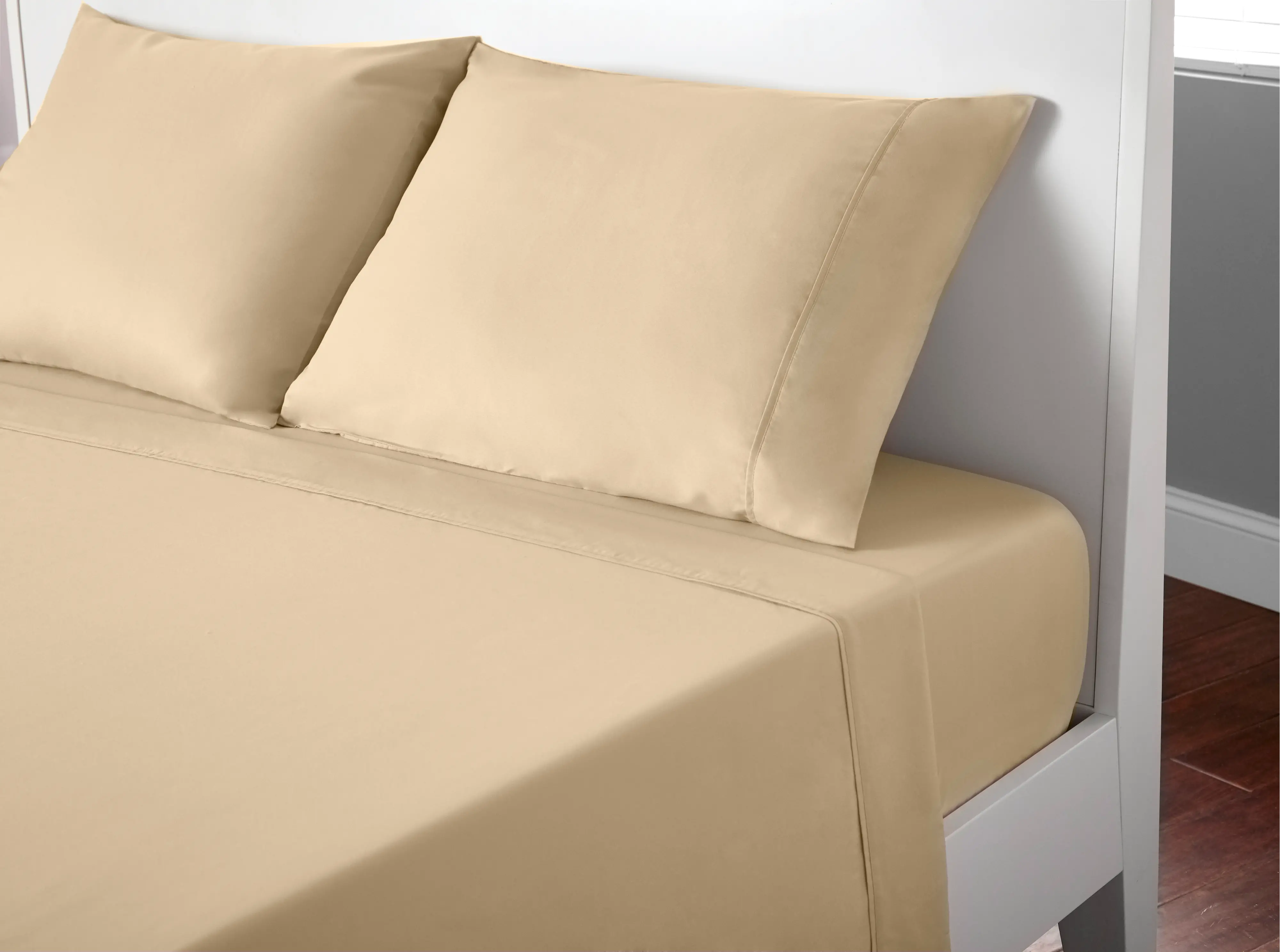S11TBMK53 Bedgear Sand Microfiber King Bed Sheets-1