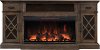 70 Inch Traditional Brown Fireplace TV Stand - Hamilton