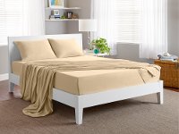 S11TBMW53 Bedgear Sand Microfiber Cal-King Bed Sheets-2